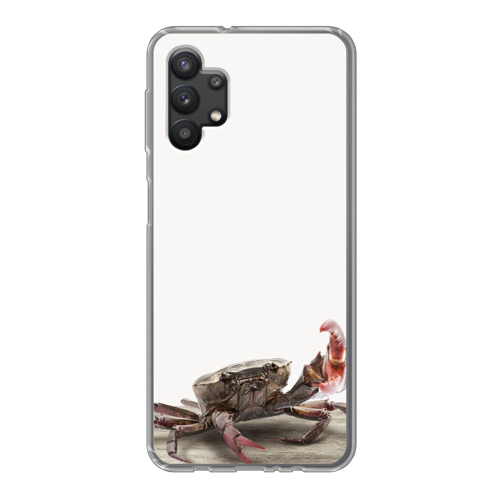 MuchoWow Handyhülle Schutzhülle Hülle für Samsung Galaxy A32 5G Kinder - Krabbe - Meerestiere - Jungen - Mädchen - Kinder Silikon Softcase H...