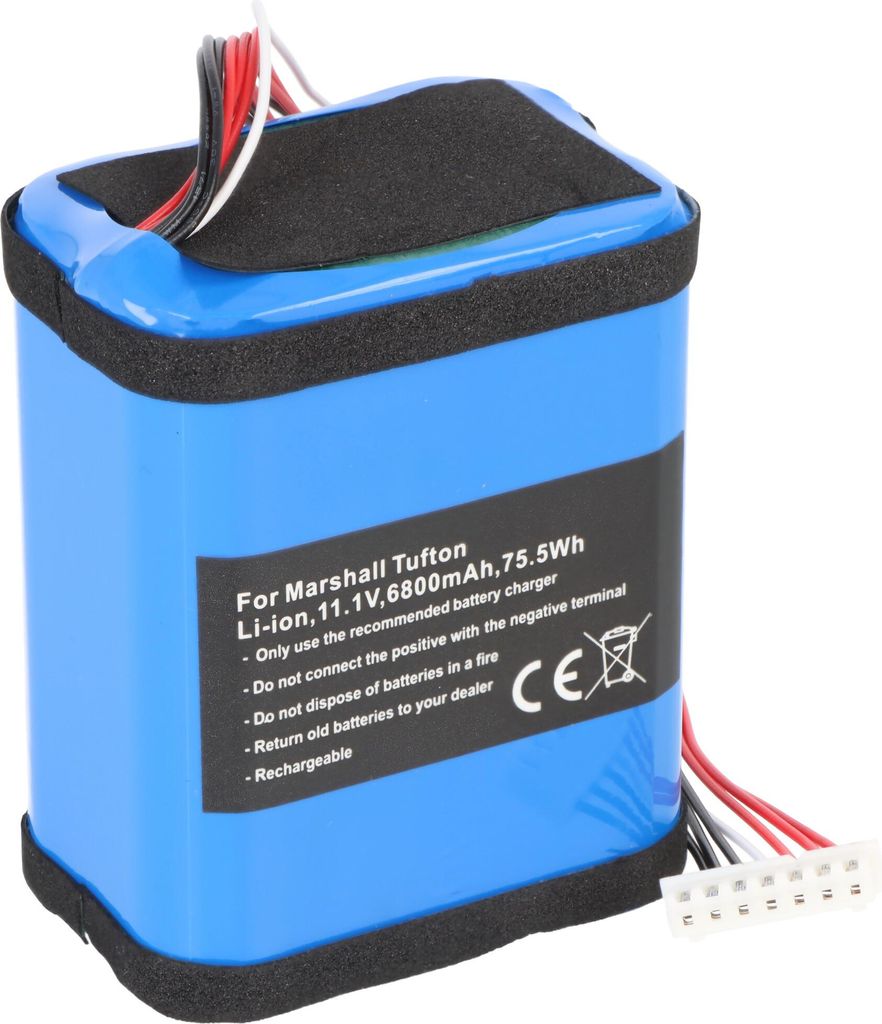 Akku passend für Marshall Tufton, Li-ion, 11,1V, 6800mAh, 75,5Wh