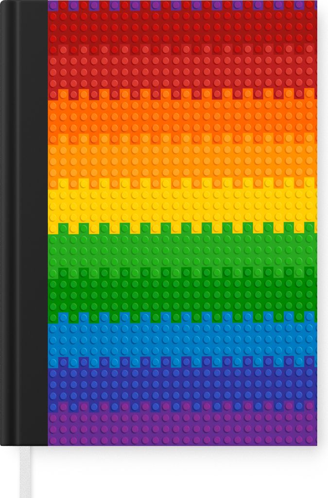 MuchoWow Notizbuch Tagebuch Haushaltsbuch Notebook A5 Patoon - Regenbogen - Notizblock - Notizheft - Notebook - Schreibblock - Papier