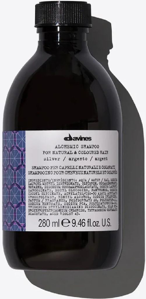 Davines Alchemic Shampoo neutralisierte Shampoo für platinblondes und graues Haar Silver 280 ml