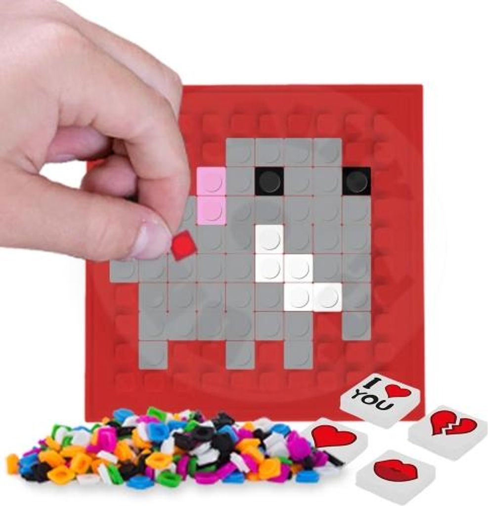 PIXIE CREW Mosaikplatte ROT quadratisch