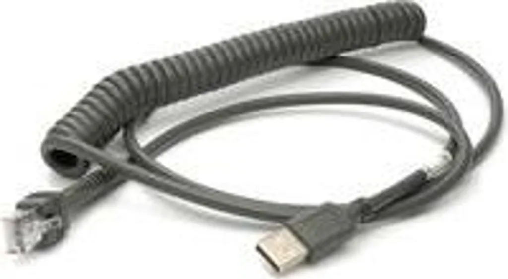 Câble USB Zebra CBA-U12-C09ZAR de 2,7m Spiralé Connectique Type A