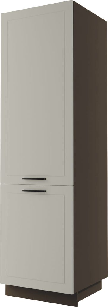 Vorratsschrank KVANTUM Q-D14/DP/60/207 2-türig 60cm Korpus- & Frontfarbe wählbar,vanille matt,lava