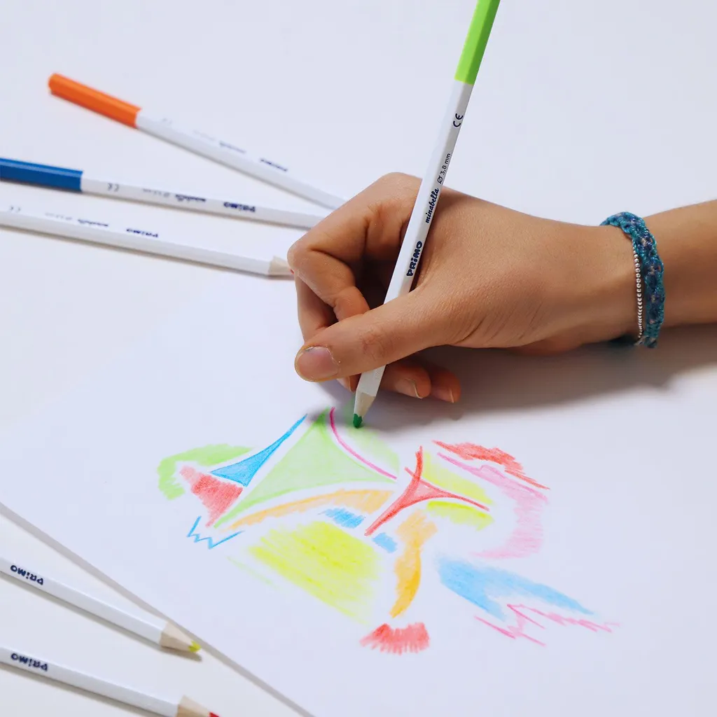 Crayons de Couleur Multicolore 36 pcs à Mine Robuste Haute Qualité