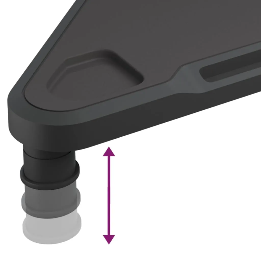 Fini le mal de dos : Support d'écran d'angle noir 49 cm ergonomique - 12