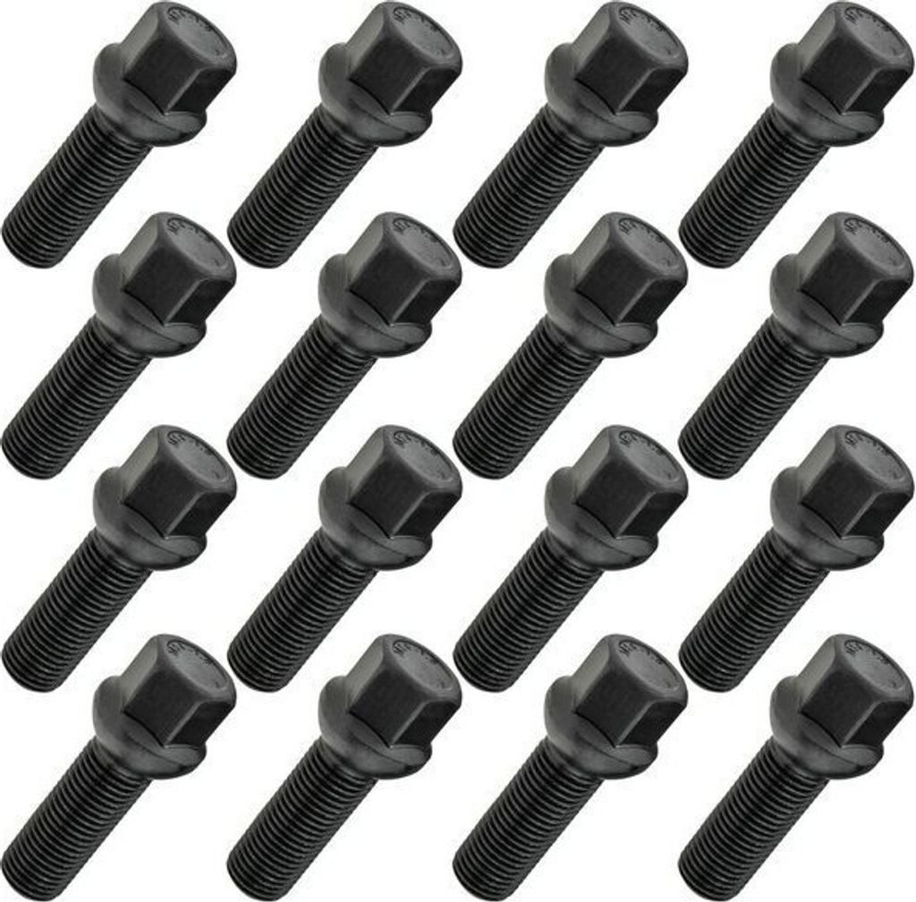 16x Radschraube M14x1.5 , Gewindelänge: 35mm, Kugelbund, Produktbild 