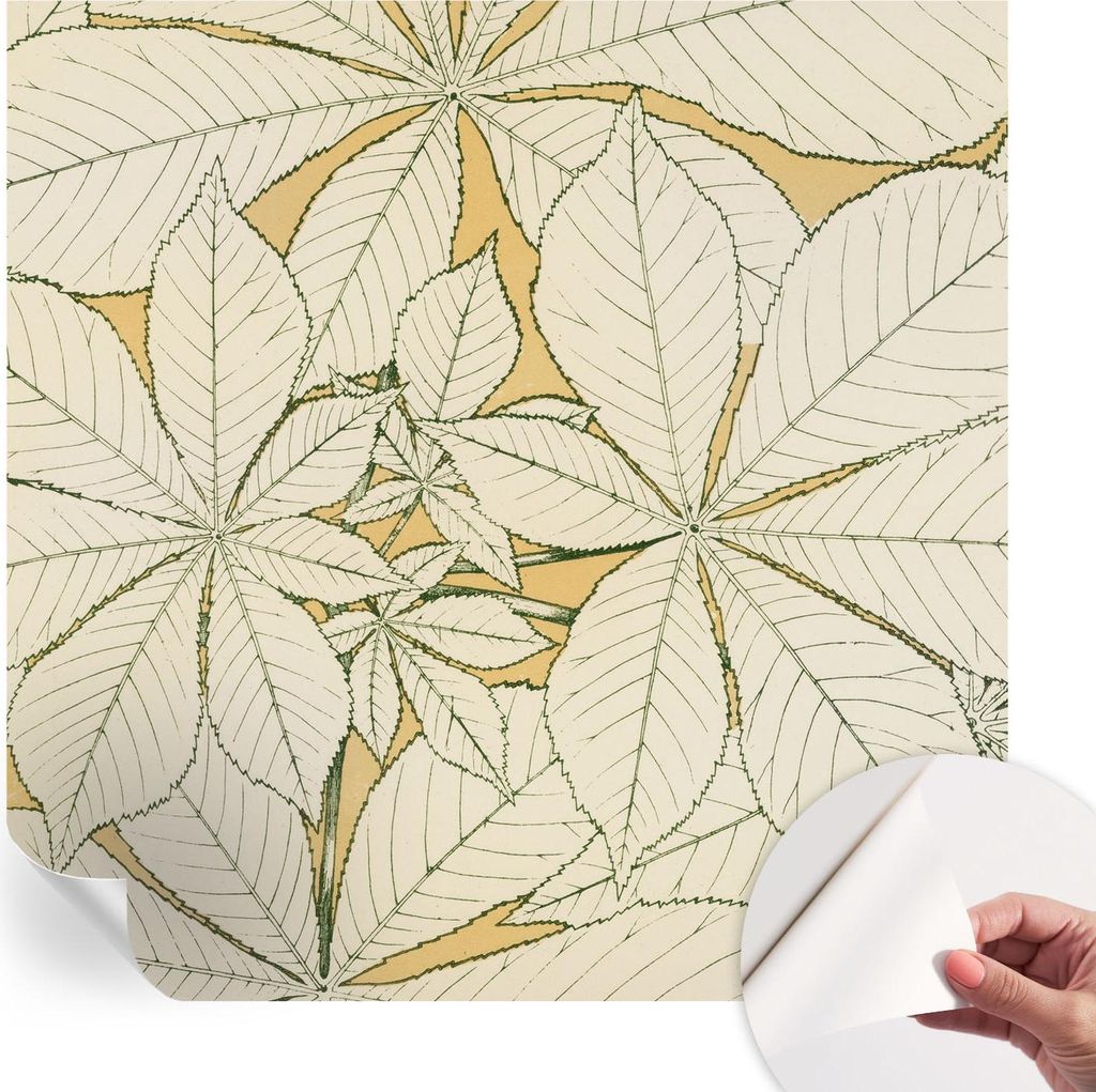 Selbstklebende Wandtapete - Dekorative Tapete für Wohnzimmer - Klebefolie für Wandbilder - Tapetenfolie für Wanddekoration - 250x250 cm - Kastan...