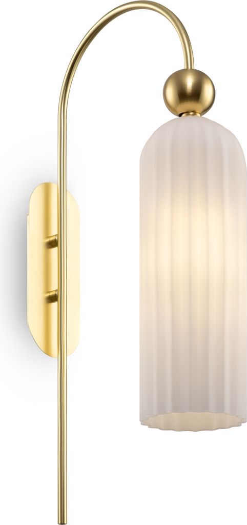 Maytoni Antic Wandlampe Gold Glas Schirm E14 Dimmer IP20 53,5x10x23,5 cm