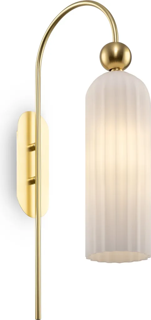 Applique dorée Maytoni Antic compatible variateur avec abat-jour verre