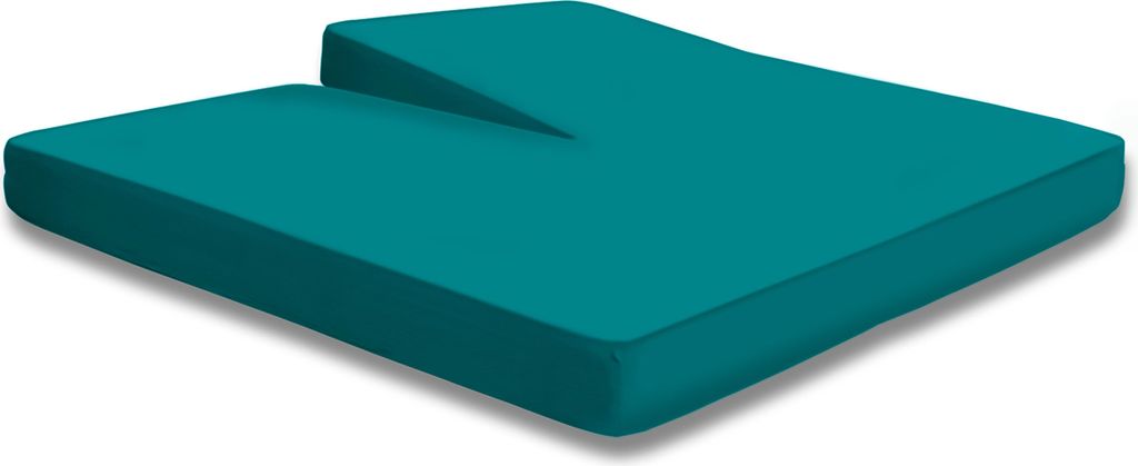 Split Topper Spannbettlaken petrol 180x200 - 200x200 cm Heavy Jersey Baumwolle