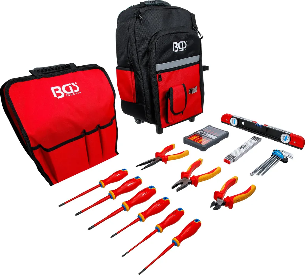 Trolley porte-outils VDE complet 27 pièces pour travaux d'électricité