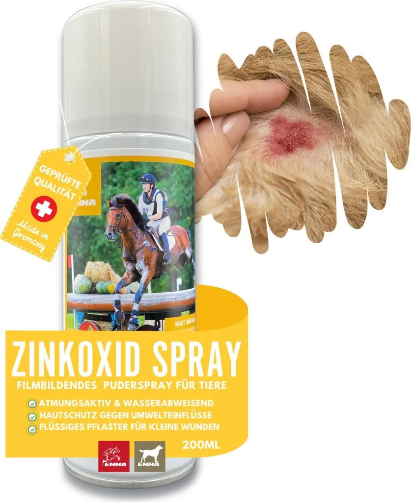 Spray au zinc pour chevaux 200ml : Protection et soin des plaies cheval