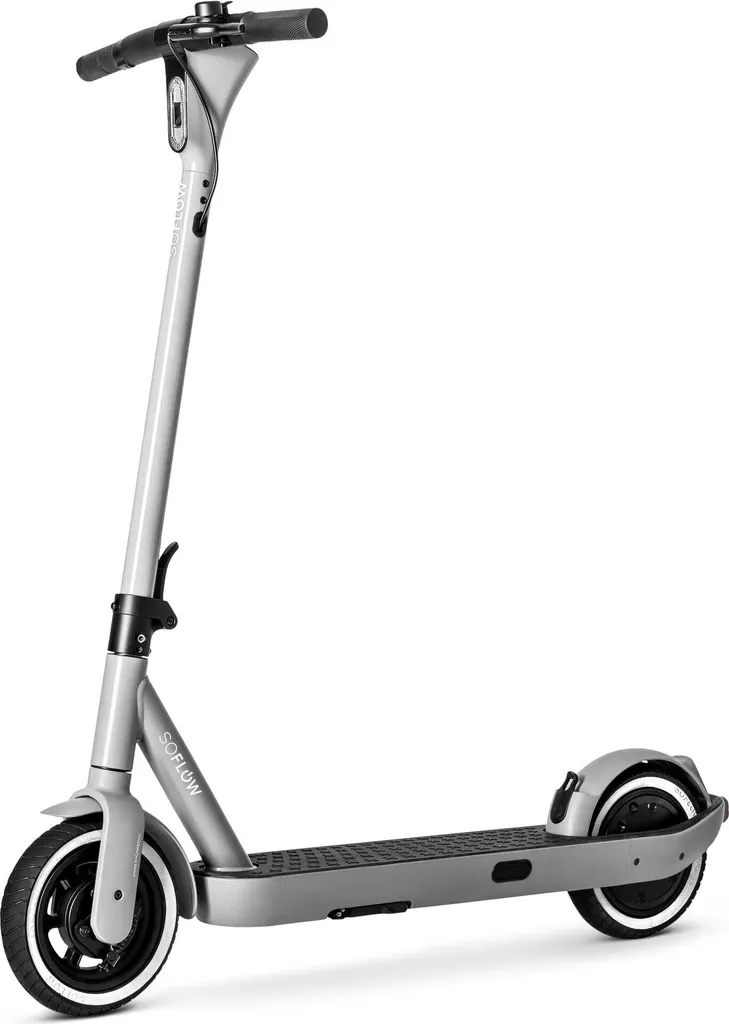 E-Scooter SoFlow SO ONE Idéal Trajets Urbains Gris Argent Homologué Route - 10