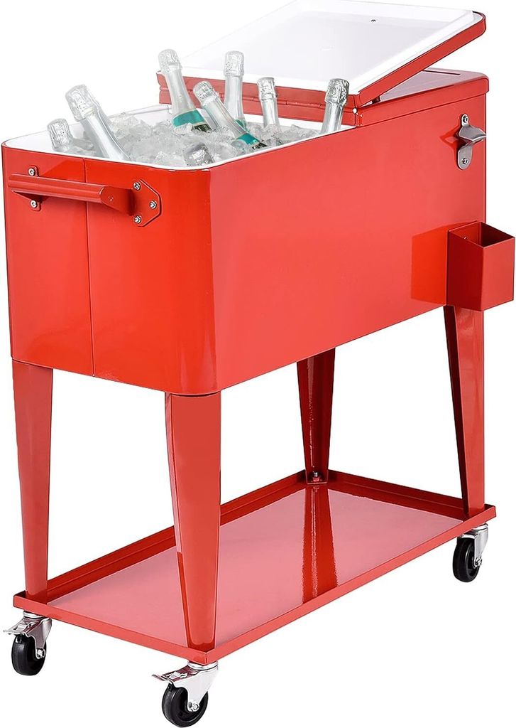 COSTWAY 76L Chladiaci vozík Chladiaci box Bočný vozík Obrázok produktu 1