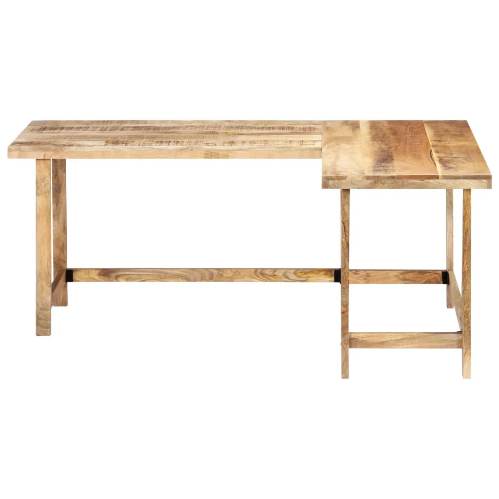 Bureau vidaXL en manguier massif 180 cm avec veinage naturel unique