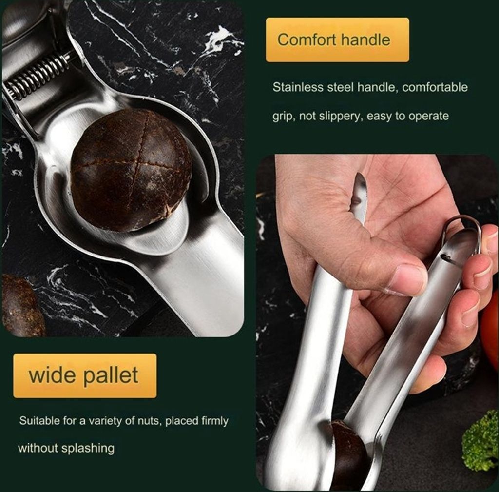 Maronischneider aus Edelstahl, Maronenzange, 2 in 1 Produktbild 9
