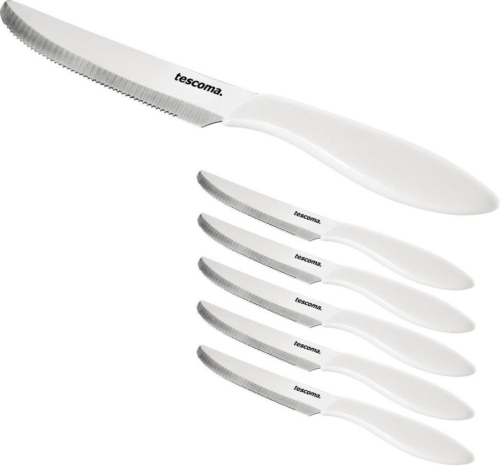 Tescoma Tafelmesser PRESTO 12 cm, 6 St., weiß Produktbild 