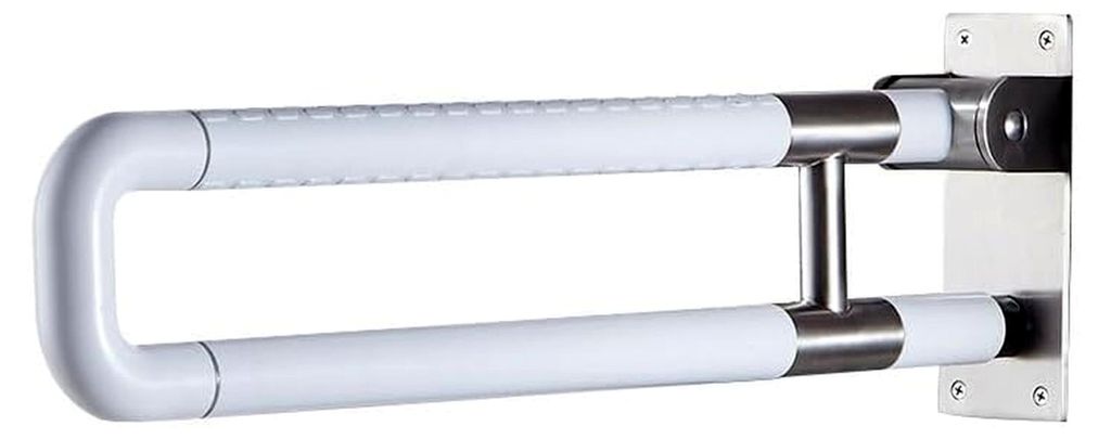 Haltegriffe für Senioren 60 cm, Dusche Haltegriff Edelstahl WC Wandstützgriff klappbar 300 kg Sicherheitsgriffe Aufstehhilfe Toilette Bad Haltegr...