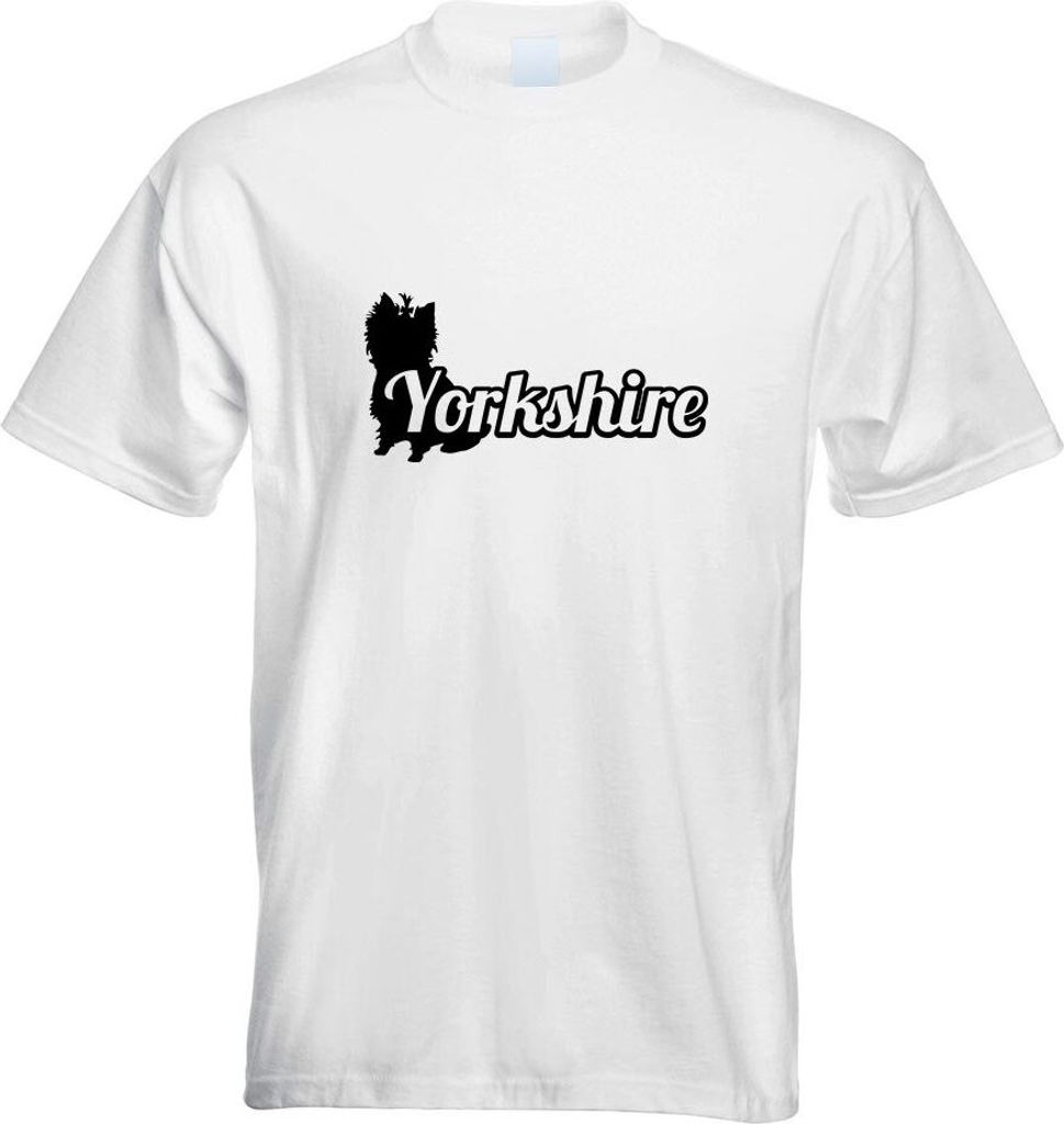 Kiwistar - T-Shirt - Weiss - Yorkshire Terrier Herren Funshirt Bedruckt Design Sprüche Spruch Motive - mit Motiv Bedruckt - Funshirt Design - Spor...