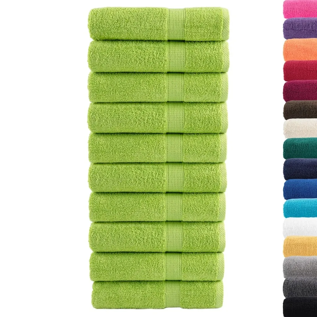 vidaXL SOLUND Set 10 Asciugamani 100x150cm | Morbidezza 600g/m² per Famiglie