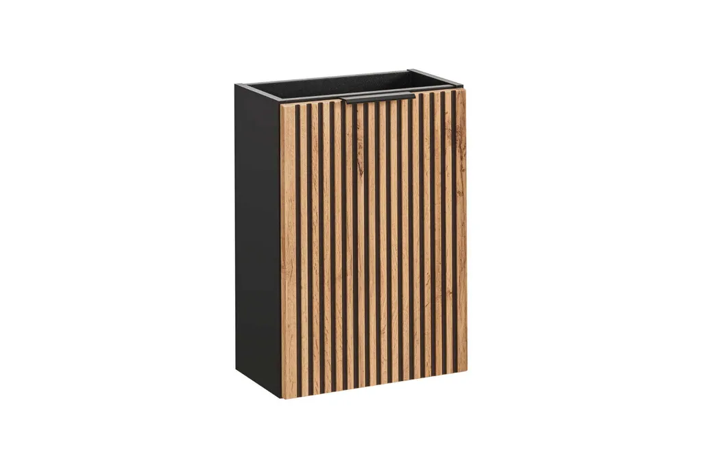 Meuble Sous Lavabo 40 cm pour Petit Espace - Chêne Wotan et Gris