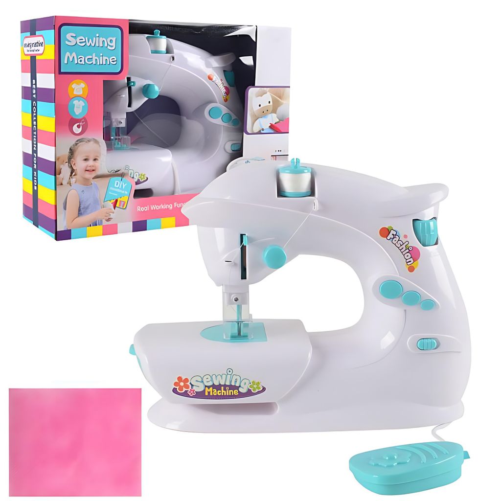 Nähmaschinen, Nähmaschine für Kinder für Anfänger, Nähmaschinenspielzeug mit Licht, simuliertes realistisches Nähen, Geschenke für Kinder