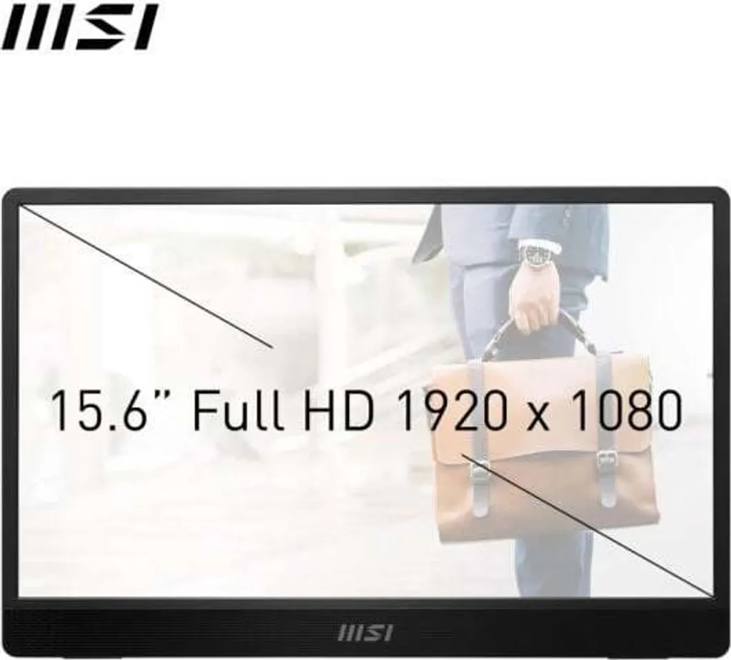 Écran Supplémentaire Portable MSI Pro MP161 E2 pour Télétravail HD