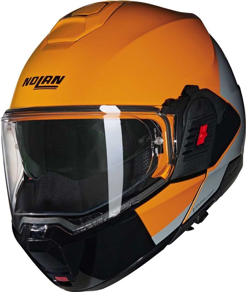 Modular Helm NOLAN N120-1 Grafo 350 Orange Grau Schwarz größe M