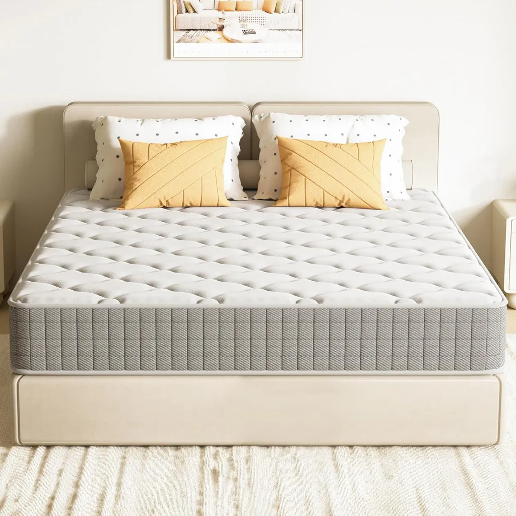 Matelas 160x200 anti-mal de dos avec mousse à mémoire de forme de 22cm