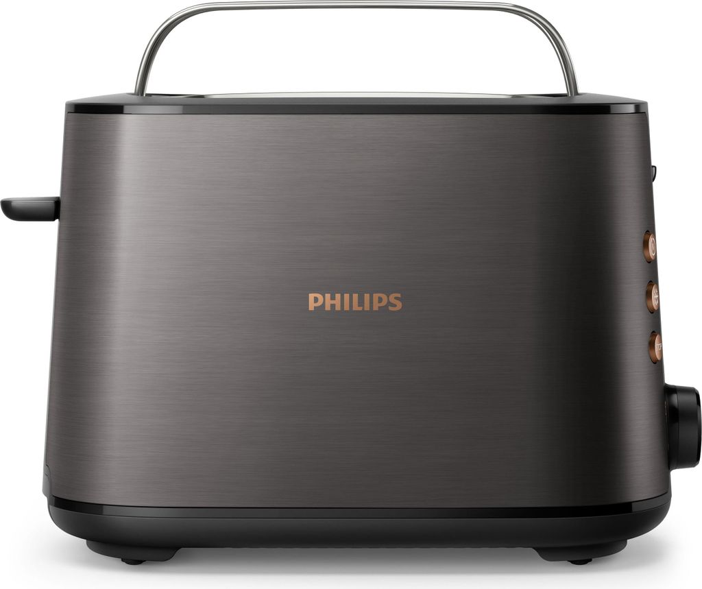 A studio shot of a Philips toaster.