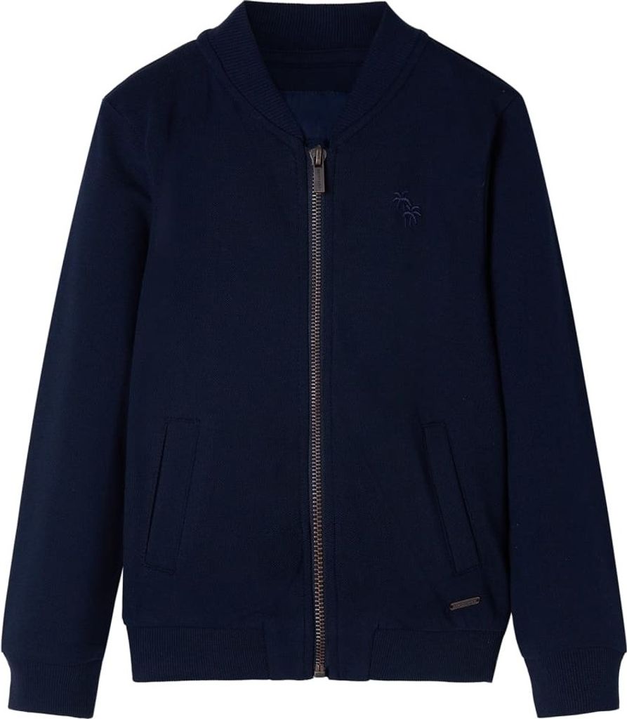 Kinder-Sweatshirt mit Reißverschluss Marineblau 104