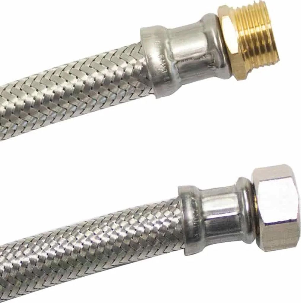 Tubo Flessibile Inox 3/4, DVGW, Acciaio Inox, 300mm Immagine del prodotto 