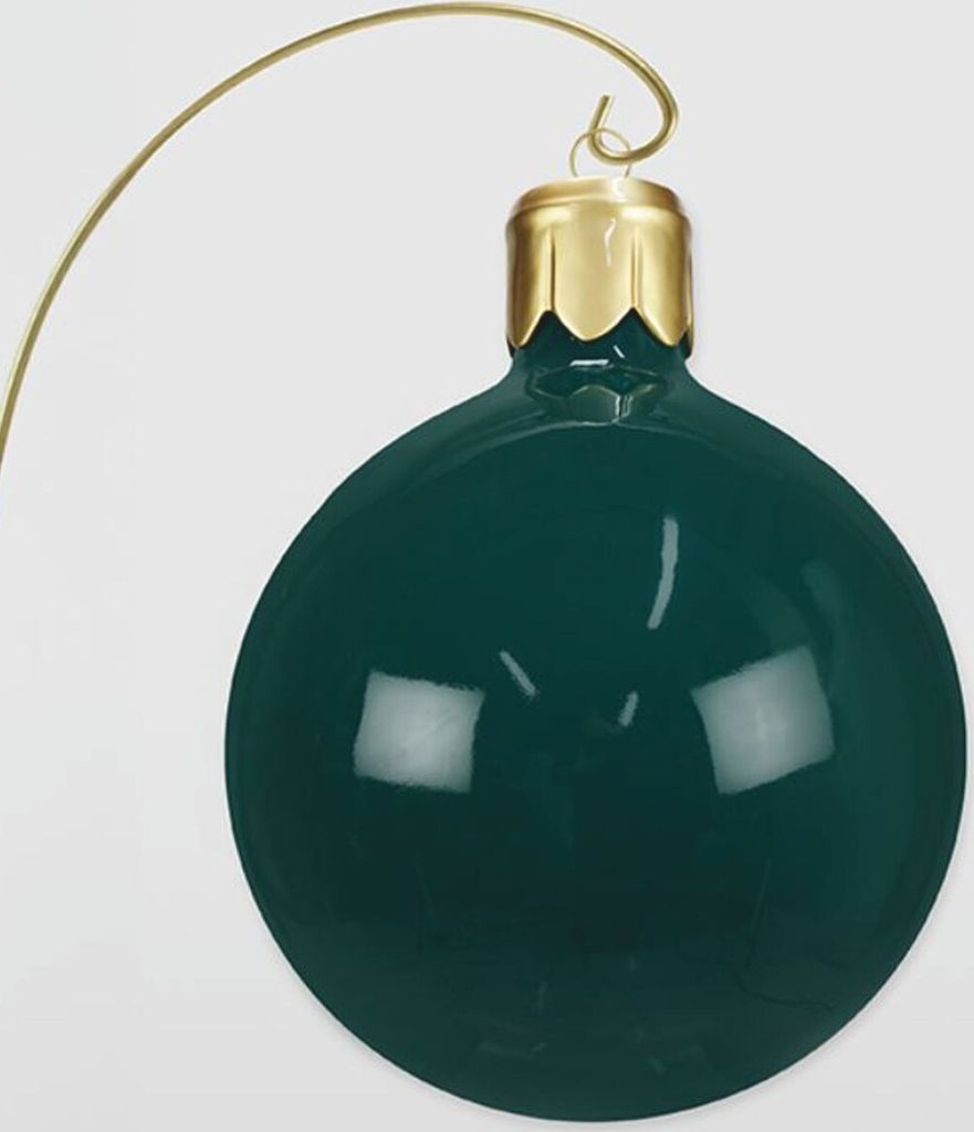 Casa Padrino XXL Deko Weihnachtsbaumkugel Grün / Gold H. 90 cm - Weihnachts Deko