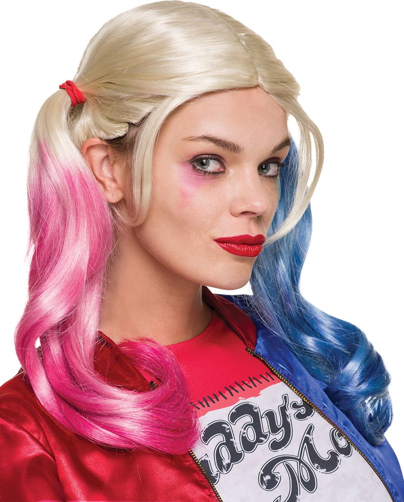 Suicide Squad Harley Quinn - Faschings Kostüm Perücke Produktbild 