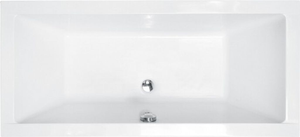 Badewanne QUADRO 170x75 mit Füßen , mit Siphon (ohne Produktbild 