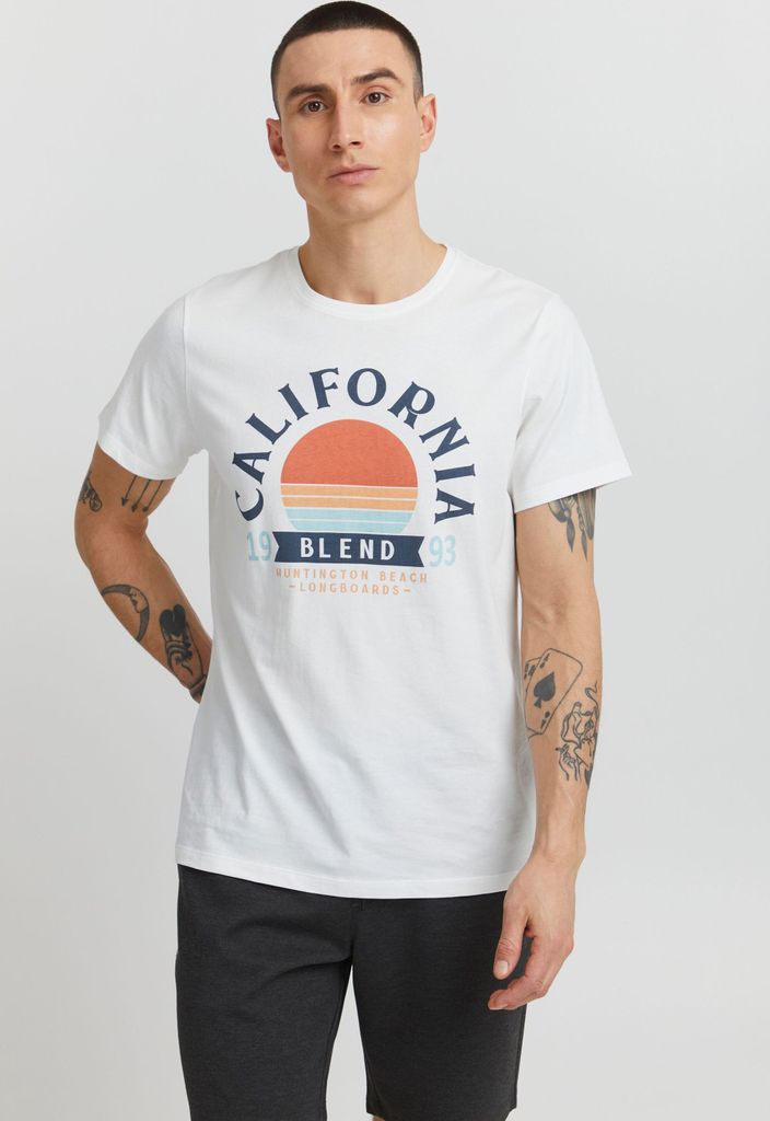 BLEND BHOrtwin - 20714919ME Herren T-Shirt Longshirt Basic