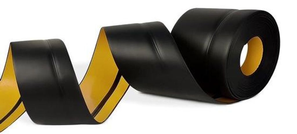 Flexible PVC-Klebeleiste 6 Meter - Wasserfest für Küche und Badezimmer - Selbstklebend - Weich und Elastisch