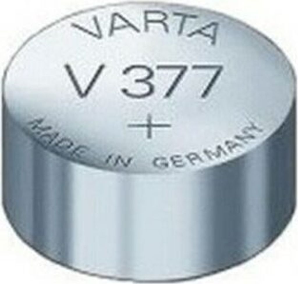 Varta V 377 1,55 V 27 mAh Uhrenzelle silber Produktbild 