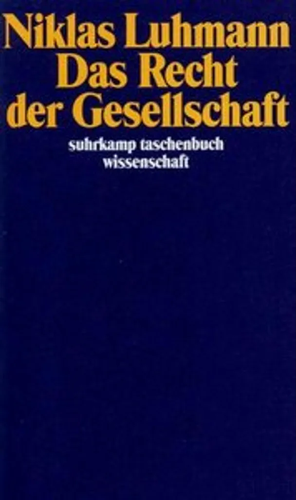 Comprendre le Droit Moderne : Das Recht der Gesellschaft Niklas Luhmann