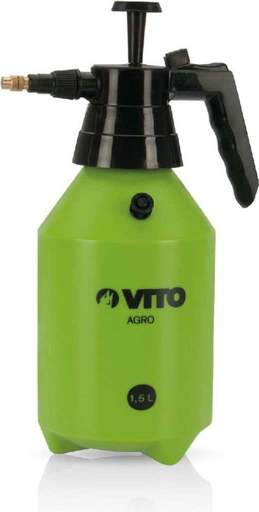 Handspritzgerät 1,5L VITO Jet verstellbar - Leichter Druckspritzgerät ideal für Terrasse, Gemüsegarten, zerbrechliche Pflanzen