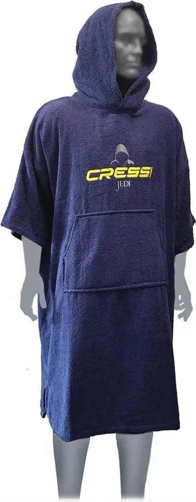 Poncho Cressi Jedi Bleu L-XL pour se Changer sur la Plage au Chaud