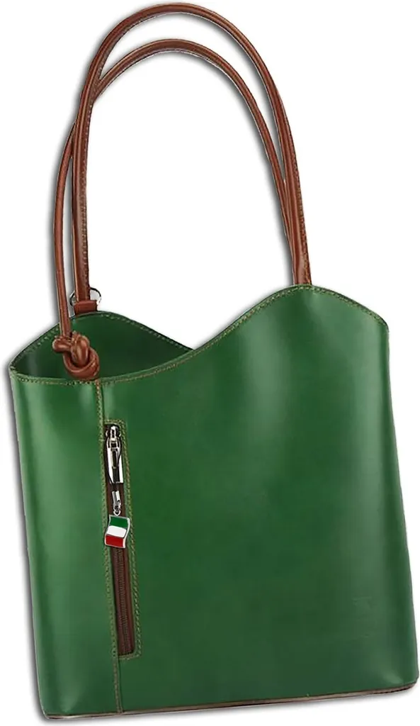 Sac à dos de ville pour femme en cuir véritable bicolore Florence