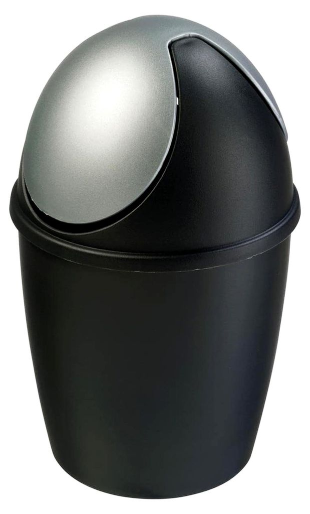 Sunware Tiglio Tischmülleimer mit Deckel 1,5 Liter - 15x22cm - Kleiner Tischabfalleimer Mini Mülleimer