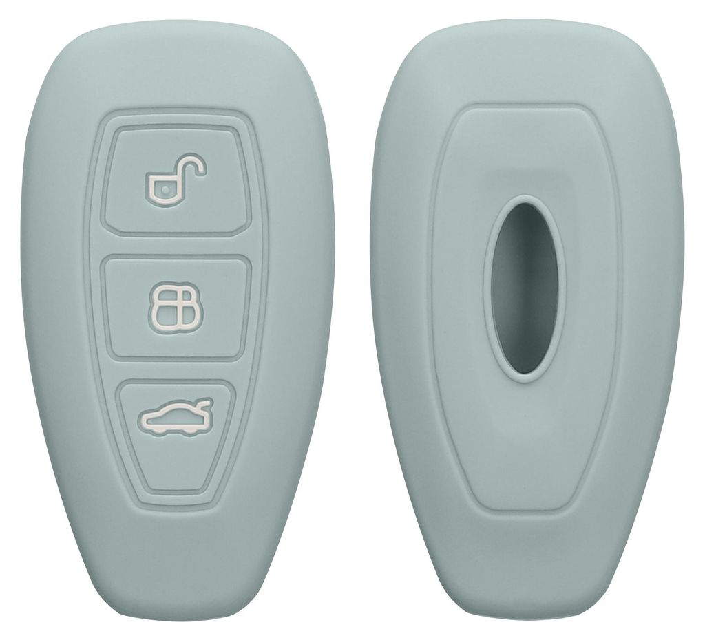 kwmobile Schlüsselhülle für Ford 3-Tasten Autoschlüssel Keyless Go Hülle - Autoschlüssel Schlüssel Hülle aus Silikon - Schlüsselschutz Geh...
