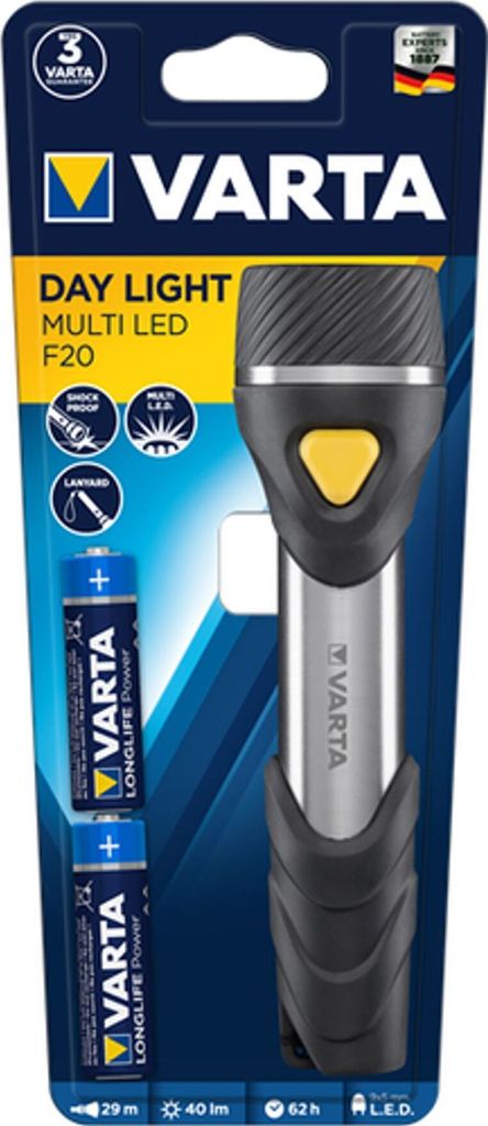 Varta Taschenlampe Day Light Multi LED F20          2AA Zdjęcie produktu 