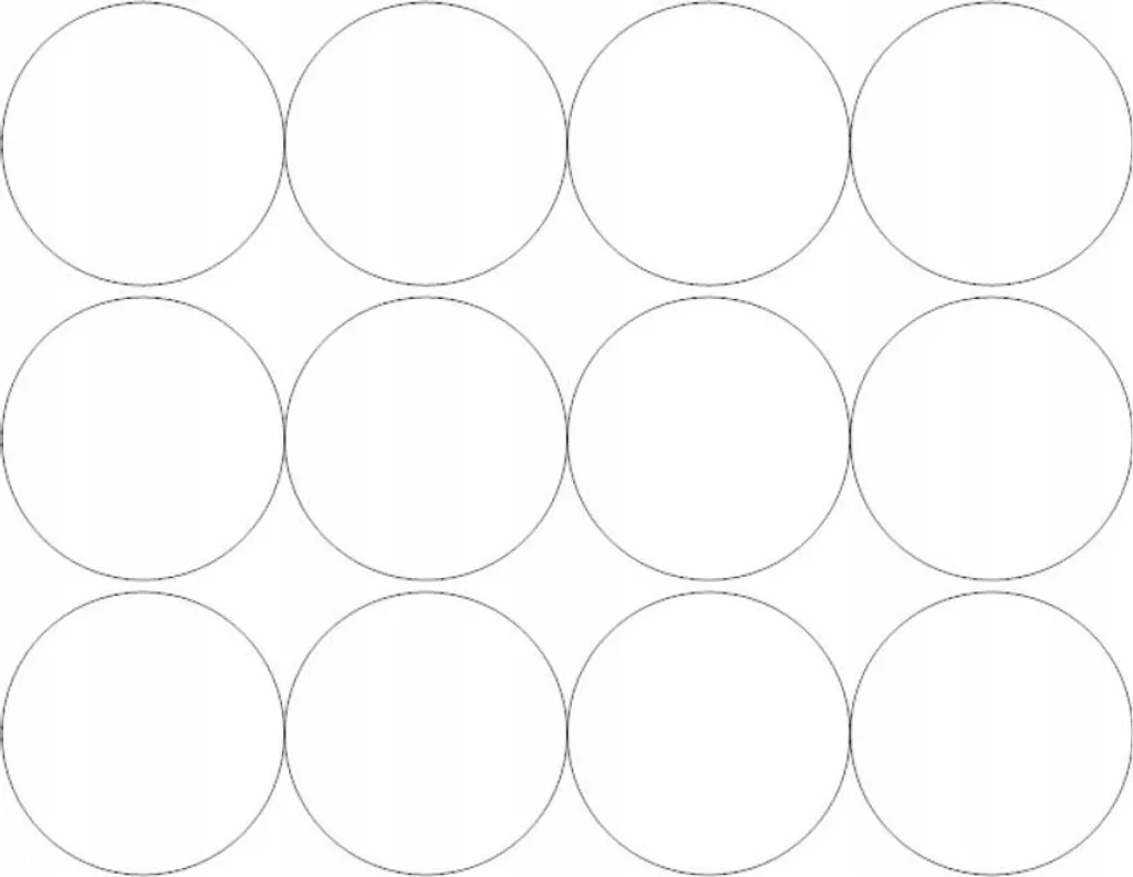 Adesivi Tondi 12 cm per Scrapbooking e Regali - 12 Pezzi Bianco Opaco