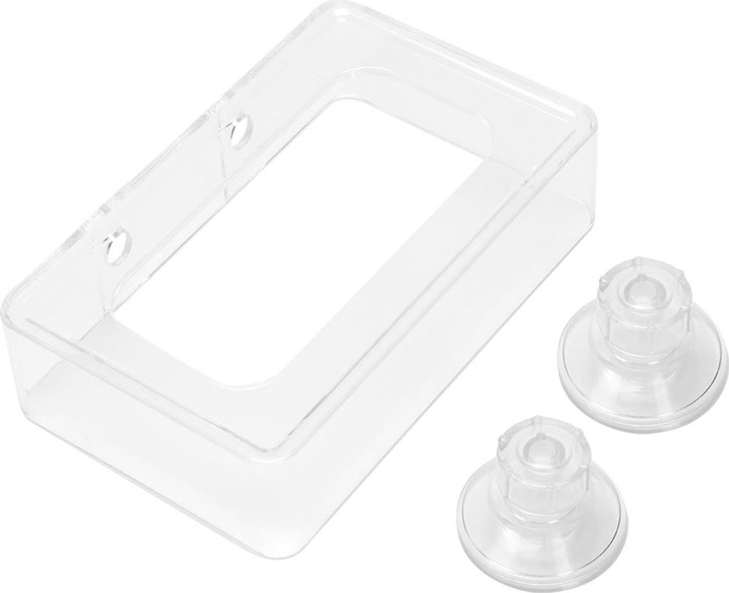 Acryl Einfache Installation Fischfutter Feeder Futterring für Tank Aquarium mit Saugnapf(L)