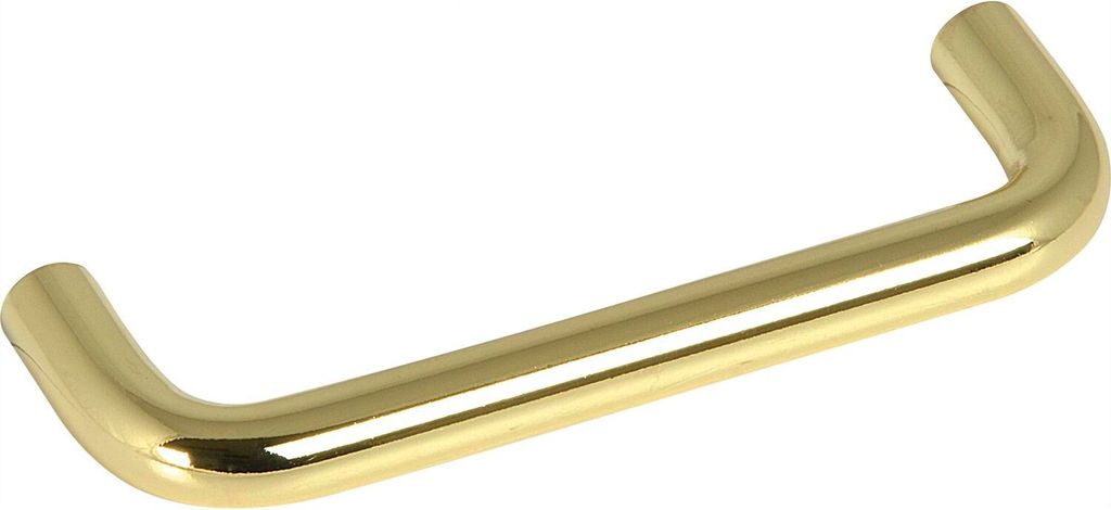 Griff Sulis ø 10 mm, LA 96mm, Breite 106 mm, Stahl vermessingt