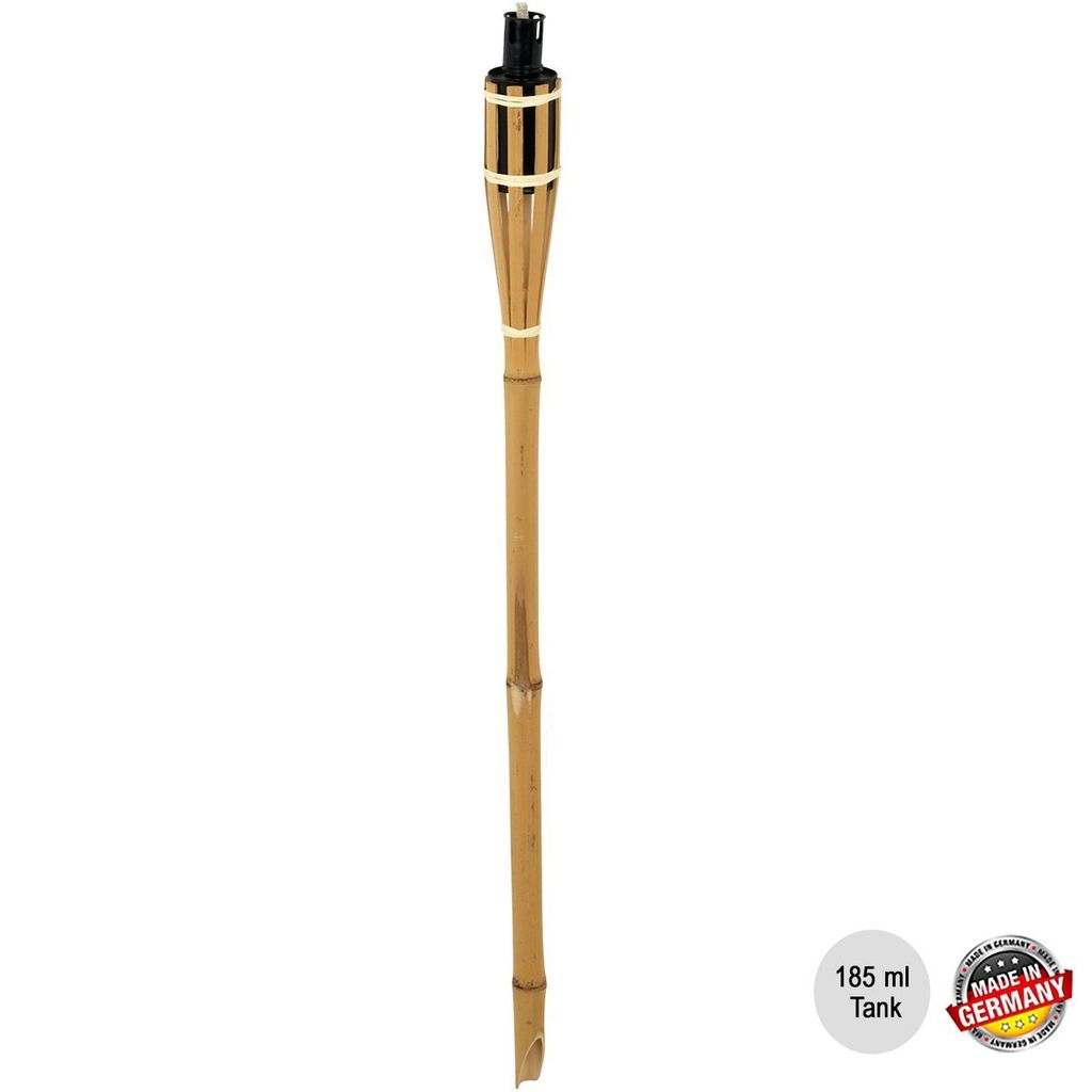 Bambusfackel 10 Stück Gartenfackeln mit Docht 90cm Produktbild 3
