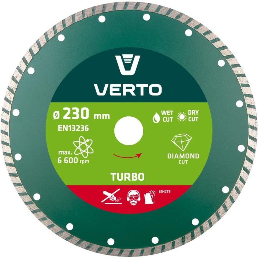 VERTO Lama diamantata 230 x 22,2 mm, turbo Immagine del prodotto 